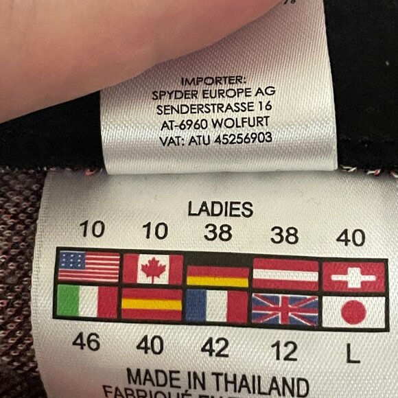 Spyder women's sz 10 full zip collared sweatshirt - Picture 7 of 7